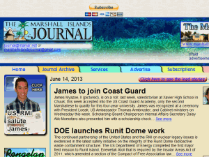 Marshall Islands Journal - home page