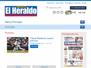 El Heraldo de Aquascalientes - home page