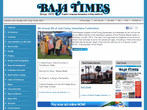Baja Times - home page