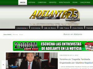 Adelante - home page