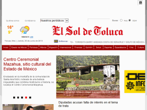 El Sol de Toluca - home page