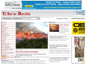 El Sol de Morelia - home page