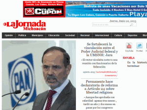 La Jornada Michoacan - home page