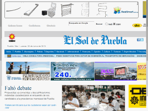 El Sol de Puebla - home page