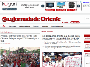 La Jornada de Oriente - home page