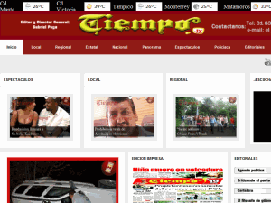 El Tiempo - home page