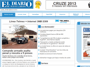 El Diário de Nuevo Laredo - home page