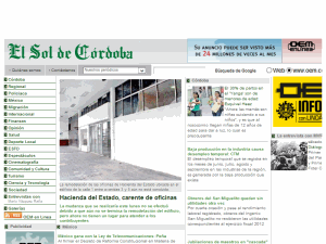 El Sol de Cordoba - home page