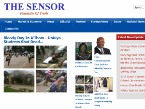 The Sensor - home page