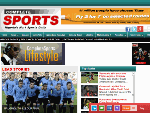 Complete Sports - home page