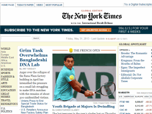 The New York Times - home page