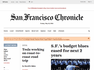 San Francisco Chronicle - home page