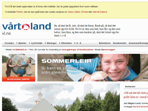 Vårt Land - home page