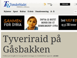 Trønderbladet - home page