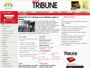 Oman Tribune - home page