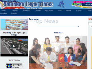 Southern Leyte Times - home page