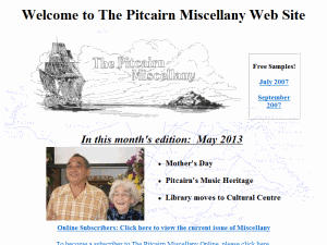 Pitcairn Miscellany - home page