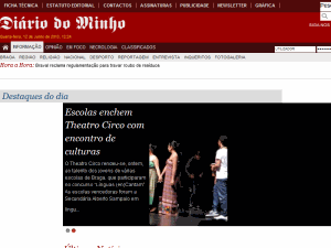 Diário do Minho - home page