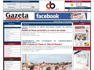 Gazeta do Interior - home page