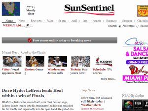 South Florida Sun-Sentinel - home page