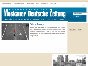 Moskauer Deutsche Zeitung - home page