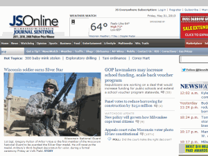 Milwaukee Journal Sentinel - home page