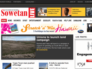 Sowetan - home page