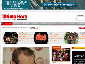 Ultima Hora - home page