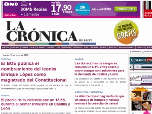 La Crónica de León - home page