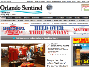 Orlando Sentinel - home page