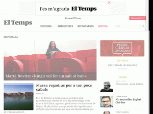 El Temps - home page