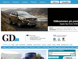 Gefle Dagblad - home page