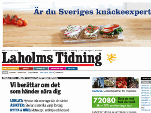 Laholms tidning - home page
