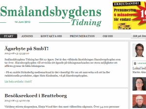 Smalandsbygdens Tidning - home page