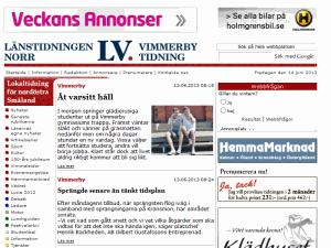 Vimmerby Tidning - home page
