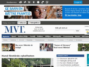 Motala och Vadstona Tidning - home page