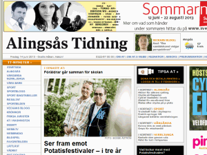Alingsås Tidning - home page