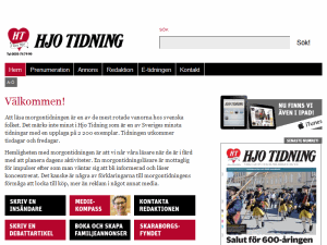 Hjo tidning - home page