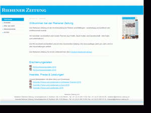 Riehener Zeitung - home page
