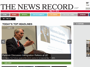 The News Record - home page