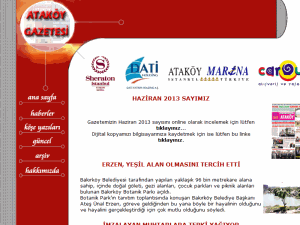 Ataköy Gazete - home page