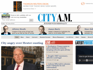 City A.M. - home page