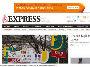 Daily Express - home page