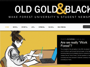 Old Gold and Black - home page
