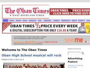 Oban Times - home page