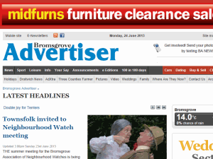 Bromsgrove Advertiser - home page