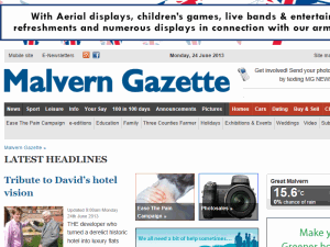 Malvern Gazette - home page