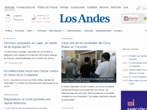 Diário Los Andes - home page