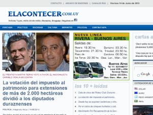 El Acontecer - home page