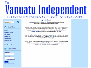 Vanuatu Independent - home page